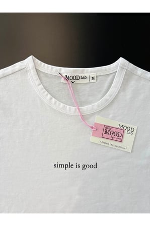 Erkek Slogan Baskılı Basic Bisiklet Yaka Tişört