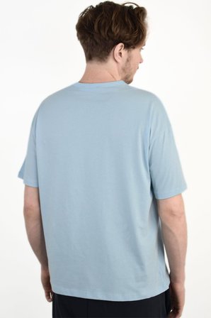 Erkek Slogan Baskılı Basic Bisiklet Yaka Tişört