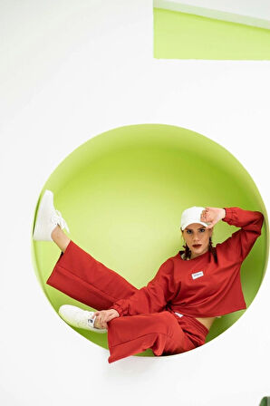 Kadın Crop Sweatshırt