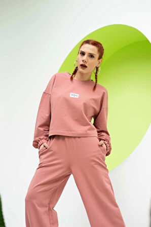 Kadın Crop Sweatshırt