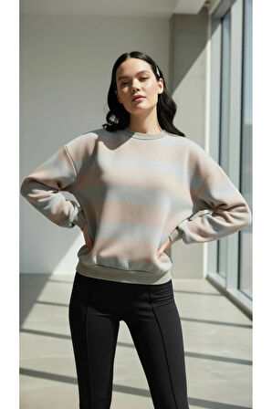 GRUNGE ESKİTME YIKAMALI RAHAT KESİM SWEATSHIRT