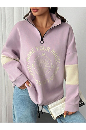 Fermuar Detaylı Sweatshırt