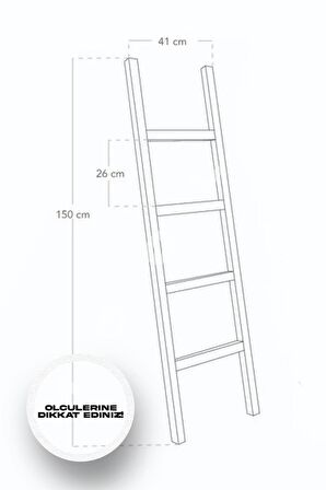 Ahşap Battaniye Merdiveni, Ahşap Askılık, Dekoratif Ahşap Merdiven