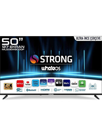 STRONG ML50EW8000F 50’’ 127cm Ekran FRAMELESS 4K Ultra HD Whale TV LED