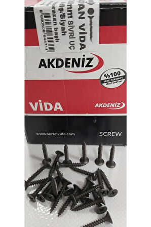 Alçıpan Vida 3.5x25 Mm Sivri Uç 1000 Adet