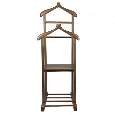 Melada Mobilya Gürgen Çift Tepeli Dilsiz Uşak Cilalı Ceviz Sehpalı