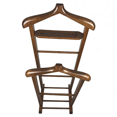 Melada Mobilya Çift Tepeli Dilsiz Uşak Cilalı Ceviz