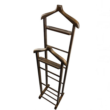 Melada Mobilya Gürgen 155 cm Çift Tepeli Dilsiz Uşak Ceviz Cilalı Double