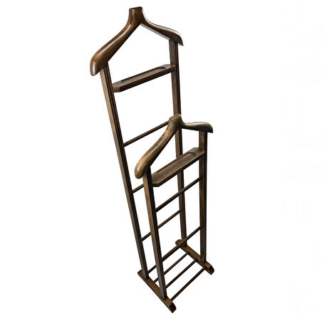 Melada Mobilya Gürgen 155 cm Çift Tepeli Dilsiz Uşak Ceviz Cilalı Double