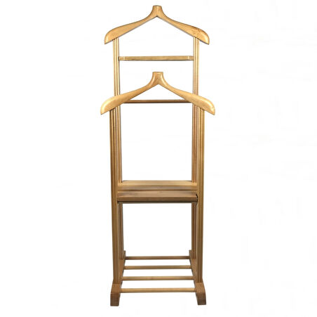 Melada Mobilya Gürgen Çift Tepeli Dilsiz Uşak Ham Cilalı Sehpalı