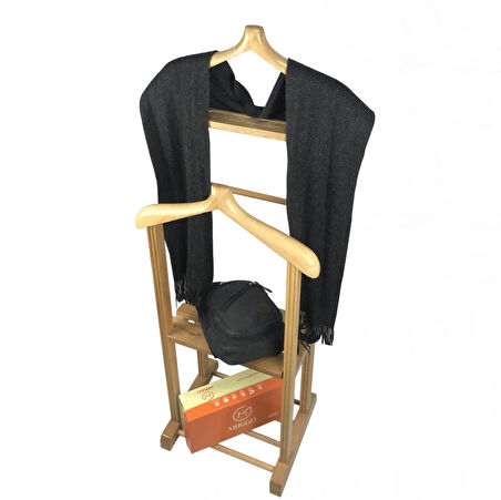 Melada Mobilya Gürgen Çift Tepeli Dilsiz Uşak Ham Cilalı Sehpalı