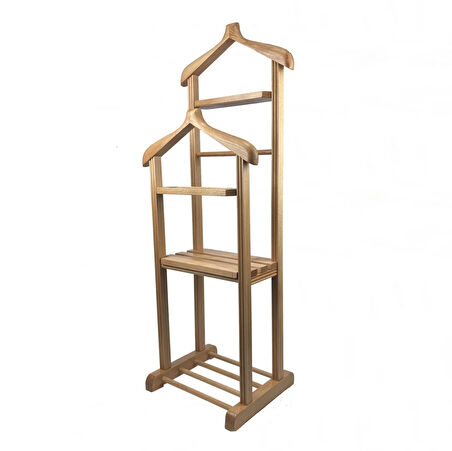 Melada Mobilya Gürgen Çift Tepeli Dilsiz Uşak Ham Cilalı Double Sehpalı