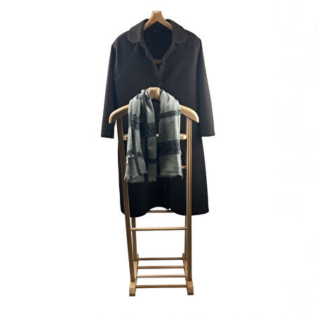 Melada Mobilya Gürgen 155 cm Çift Tepeli Dilsiz Uşak Ham Cilalı