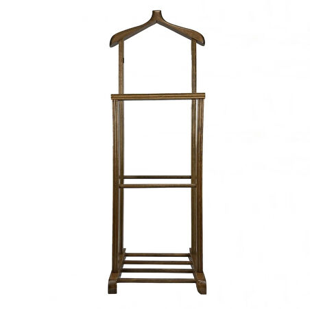 Melada Mobilya Gürgen İkili Dilsiz Uşak Cilalı Ceviz Basic