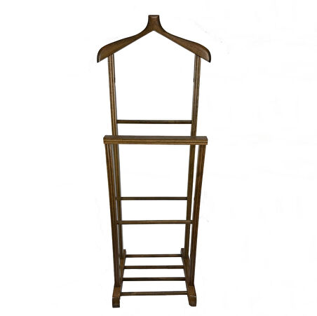 Melada Mobilya Gürgen İkili Dilsiz Uşak Cilalı Ceviz Basic