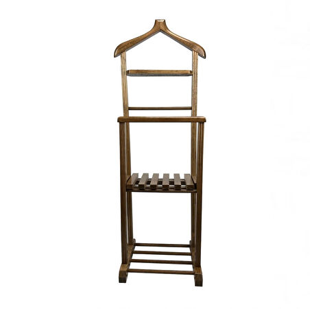 Melada Mobilya Gürgen İkili Dilsiz Uşak Ceviz Cilalı Sehpalı