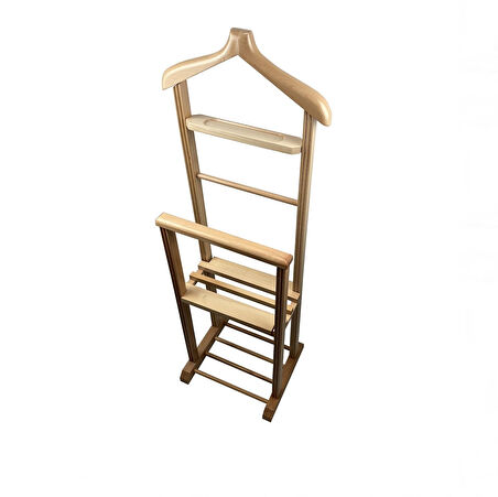 Melada Mobilya Gürgen İkili Dilsiz Uşak Ham Cilalı Sehpalı