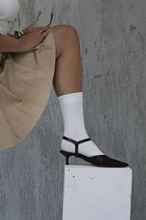 İmelda Arkası Açık Stiletto Kadın Topuklu Ayakkabı