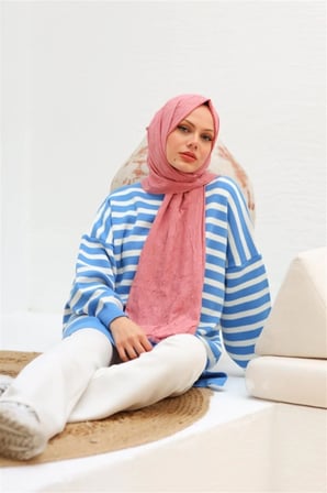 Bambu Kraş Şal Pembe