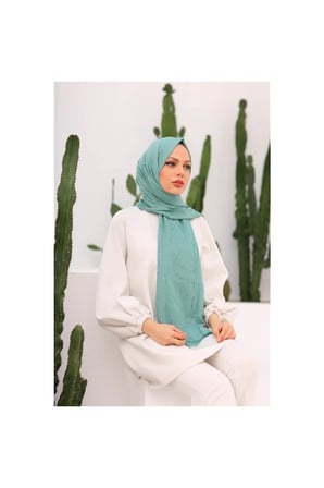 Bambu Kraş Şal Mint Yeşili