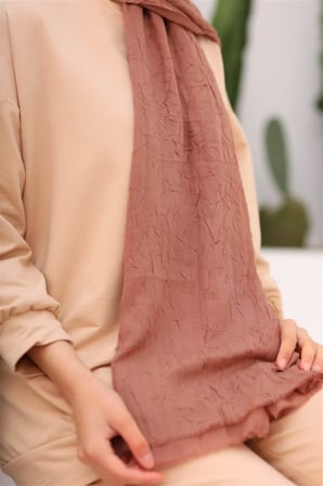 Bambu Kraş Şal Sütlü Kahve
