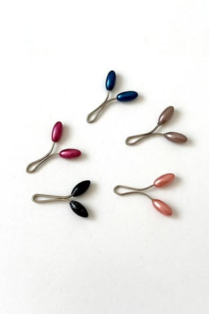 Eşarp Kıskaç, İncili Başörtüsü Kıskacı, 6x12mm 5 Adet, Eşarp ve Şal İğnesi Klipsi, İnci Eşarp Klipsi
