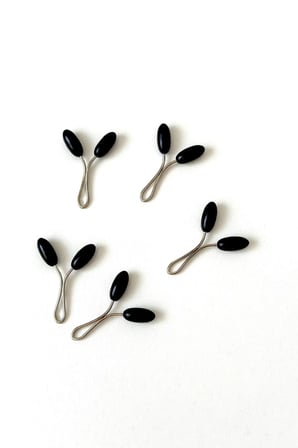 Eşarp Kıskaç, İncili Başörtüsü Kıskacı, 6x12mm 5 Adet, Eşarp ve Şal İğnesi Klipsi, İnci Eşarp Klipsi