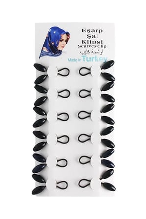Tesettür Eşarp Şal Klipsi Paket - Desen