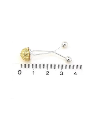 Taşlı Eşarp Şal Klipsi 6 Adet Gold