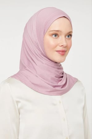 Kadın Tesettür Pratik Hijab Spor Şal Pudra