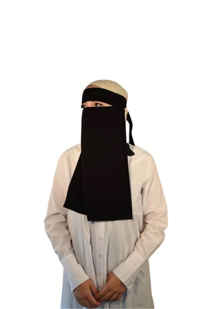 Kadın Tesettür Tek Katlı Peçe