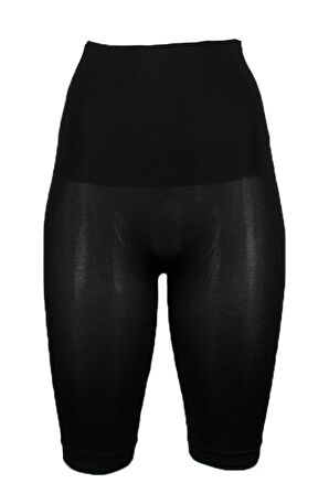 Kadın Siyah Uzun Göbek Toparlayıcı Paçalı Korse 2460