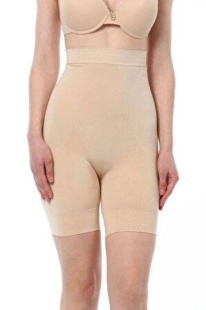 Kadın Yüksek Bel Dikişsiz Paçalı Korse 2452