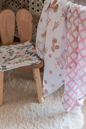 WOODYGIRL Müslin Çok Amaçlı Örtü/Battaniye