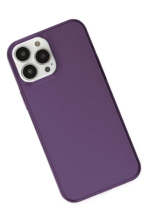 Newface Apple iPhone 14 Pro Kılıf Pc Sert Şeffaf Kapak - Mor