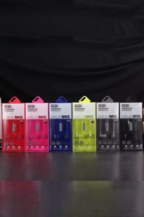 Karler Bass KR-204 Kablolu Kulaklık - Kırmızı
