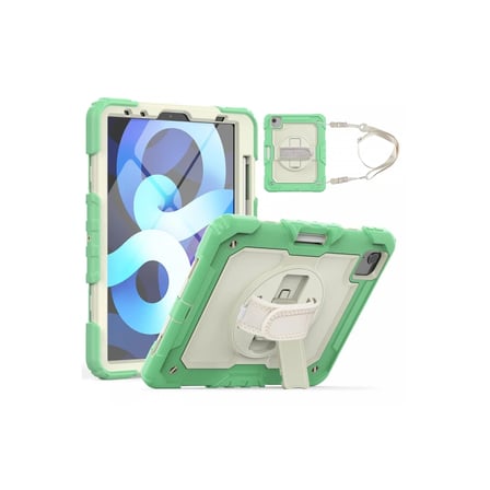 Newface Apple iPad Pro 11 (2020) Kılıf Strap New Tablet Kapak - Yeşil