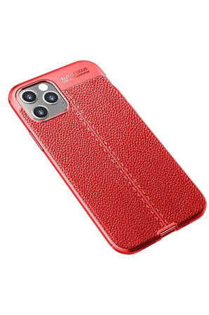 Newface Apple iPhone 12 Pro Kılıf Auto Focus Kapak - Kırmızı