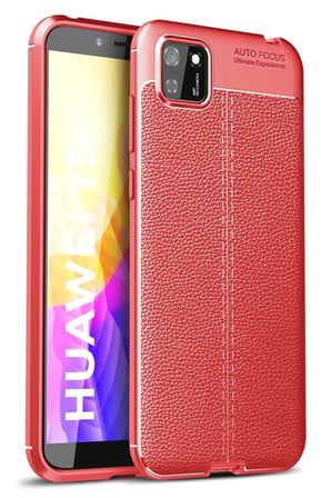 Newface Huawei Y5P Kılıf Auto Focus Kapak - Kırmızı