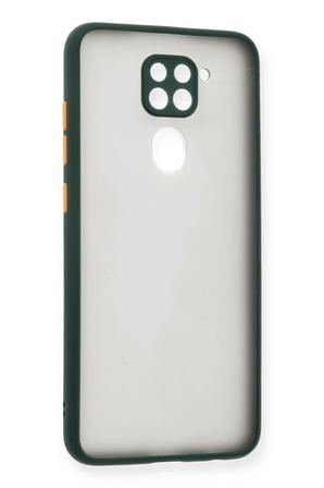 Newface Xiaomi Redmi Note 9 Kılıf Montreal Silikon Kapak - Yeşil