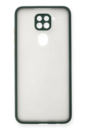 Newface Xiaomi Redmi Note 9 Kılıf Montreal Silikon Kapak - Yeşil
