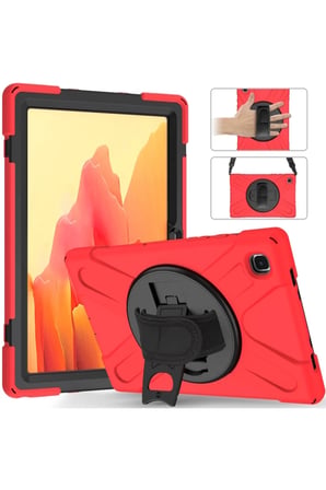 Newface Samsung Galaxy T500 Tab A7 10.4 Kılıf Amazing Tablet Kapak - Kırmızı