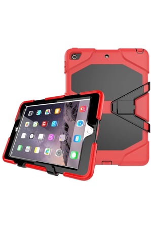 Newface Apple iPad 5 Air 9.7 Kılıf Griffin Tablet Kapak - Kırmızı