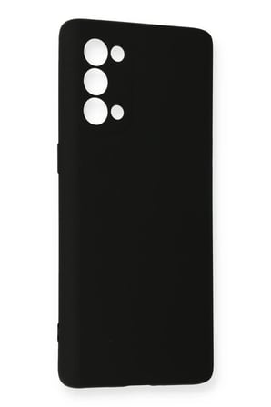 Newface Oppo Reno 5 Pro Kılıf Nano içi Kadife Silikon - Siyah