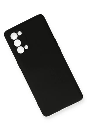 Newface Oppo Reno 5 Pro Kılıf Nano içi Kadife Silikon - Siyah
