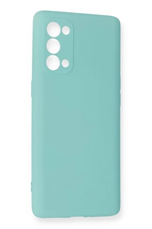 Newface Oppo Reno 5 Pro Kılıf Nano içi Kadife Silikon - Turkuaz