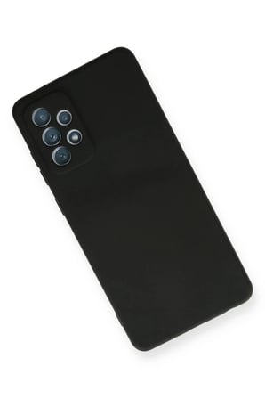 Newface Samsung Galaxy A72 Kılıf Nano içi Kadife Silikon - Siyah