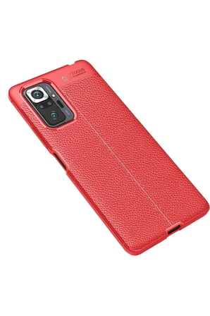 Newface Xiaomi Redmi Note 10 Pro Kılıf Auto Focus Kapak - Kırmızı