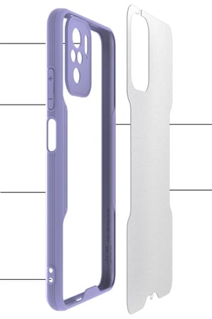 Newface Xiaomi Redmi Note 10 Kılıf Platin Silikon - Mavi