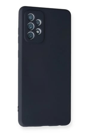 Newface Samsung Galaxy A72 Kılıf Nano içi Kadife Silikon - Lacivert